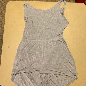 Gray Plus sized Romper